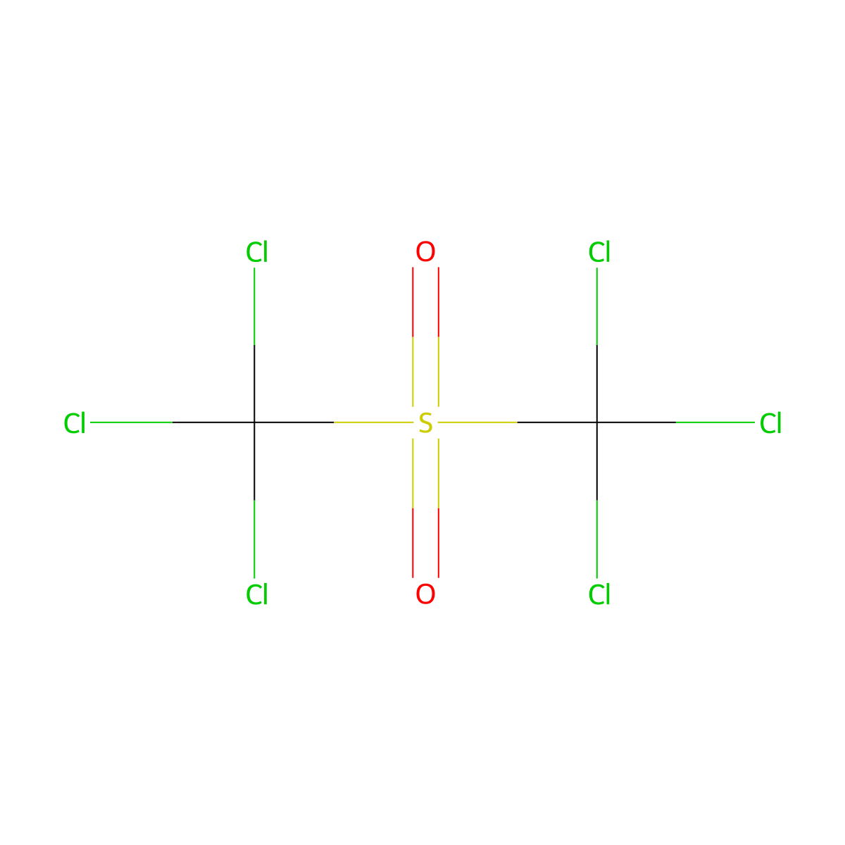 Bis(TRICHLOROMETHYL) SULFONE molecular structure, CAS 3064-70-8