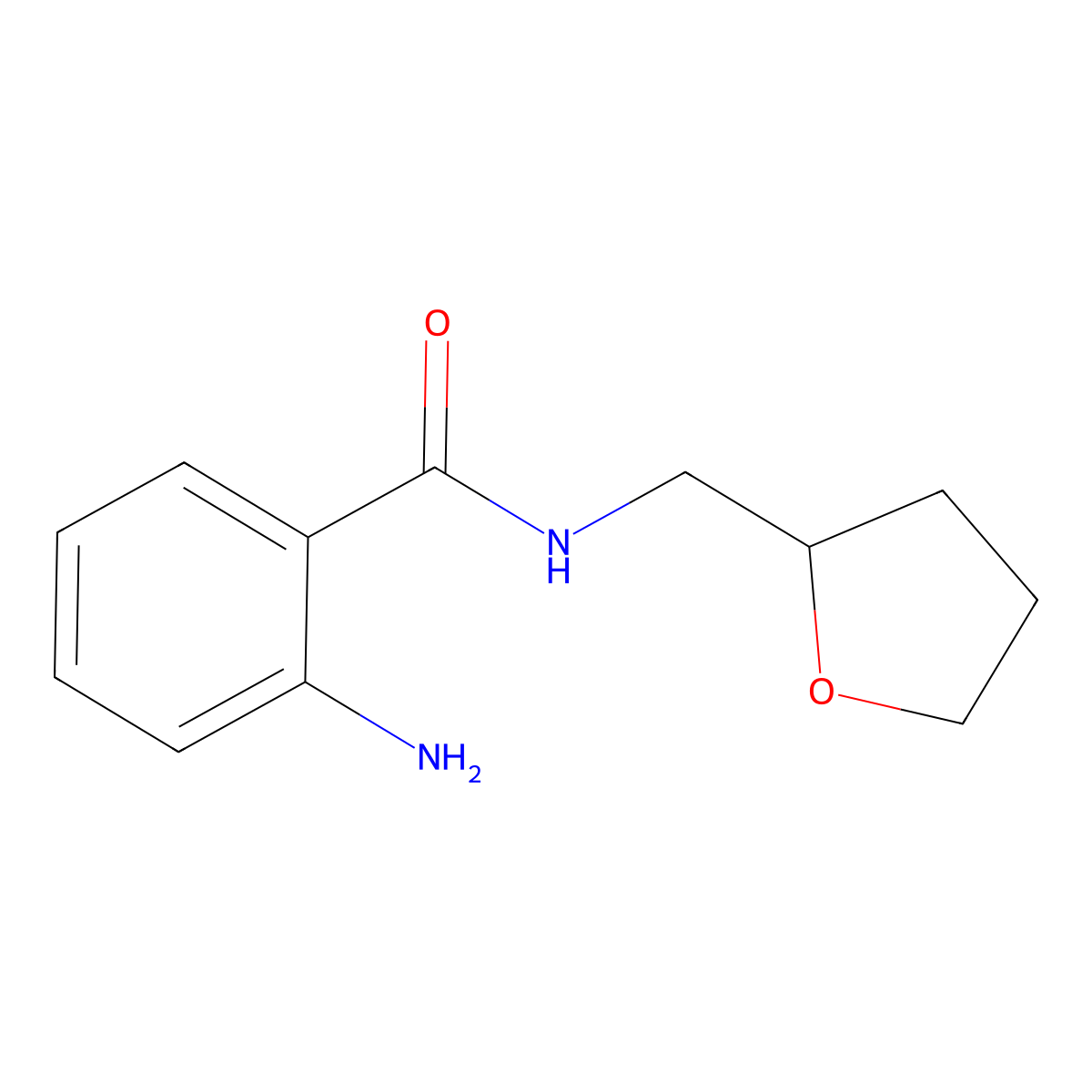 2-amino-N-(oxolan-2-ylmethyl)benzamide molecular structure, CAS 30646-49-2