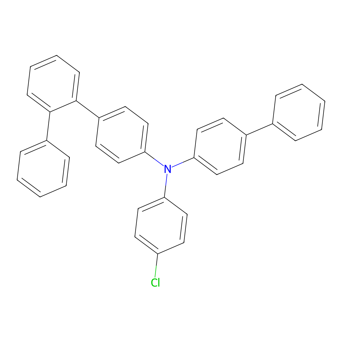 N-([1,1'-Biphenyl]-4-YL)-N-(4-chlorophenyl)-[1,1':2',1''-terphenyl]-4-amine molecular structure, CAS 3064705-79-6