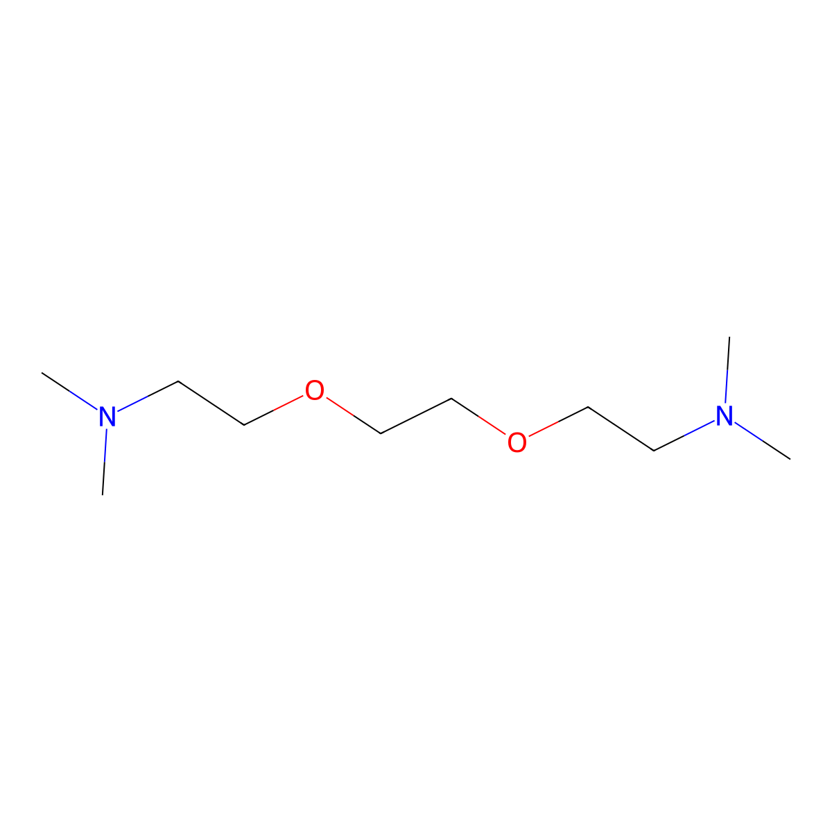 Ethanamine, 2,2'-(1,2-ethanediylbis(oxy))bis(N,N-dimethyl- molecular structure, CAS 3065-46-1