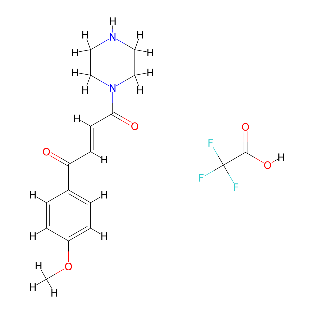 (E)-JP-2-196 Tfa molecular structure, CAS 3065021-33-9