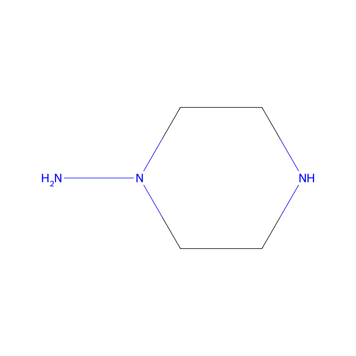 1-Aminopiperazine molecular structure, CAS 30651-60-6