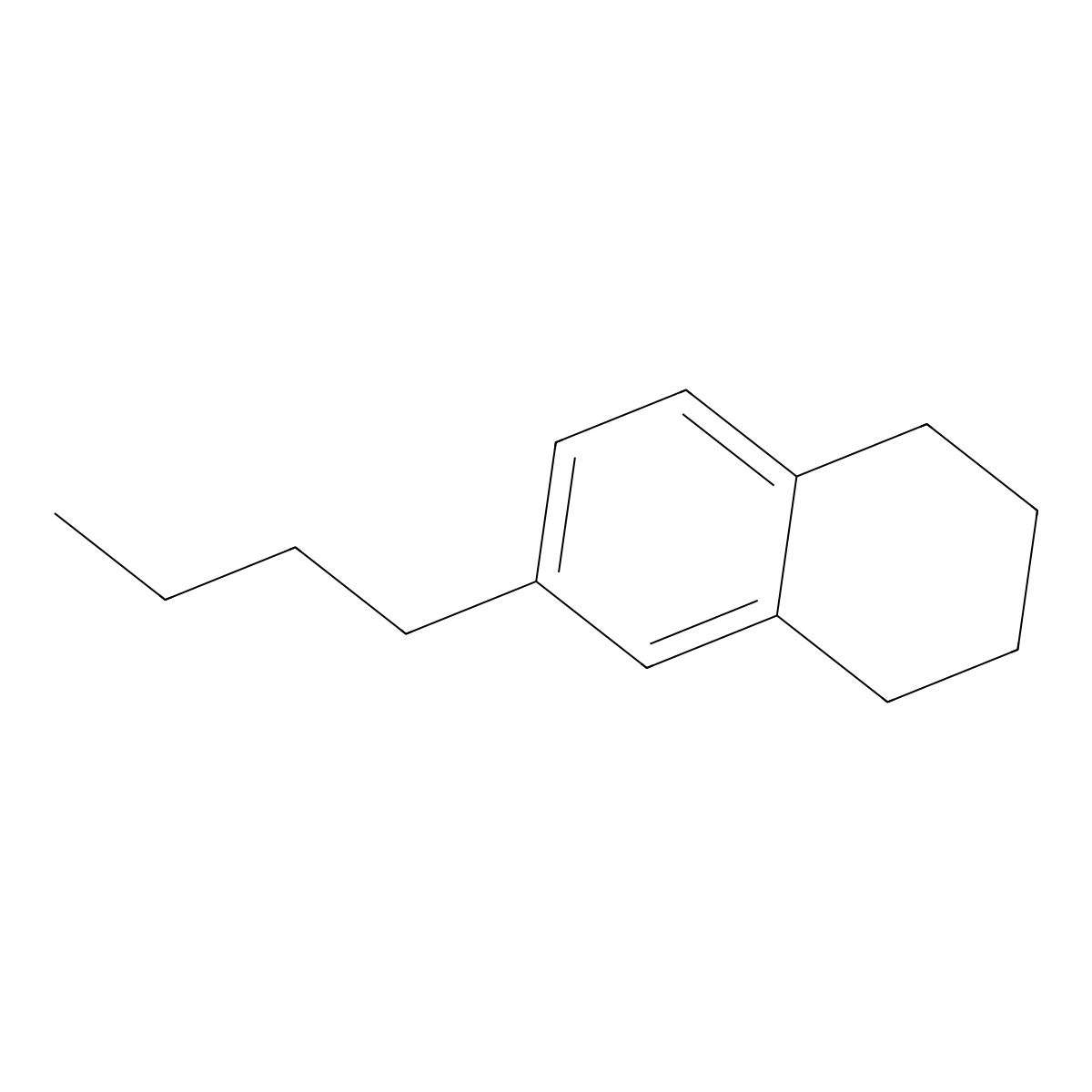 6-Butyltetralin molecular structure, CAS 30654-45-6
