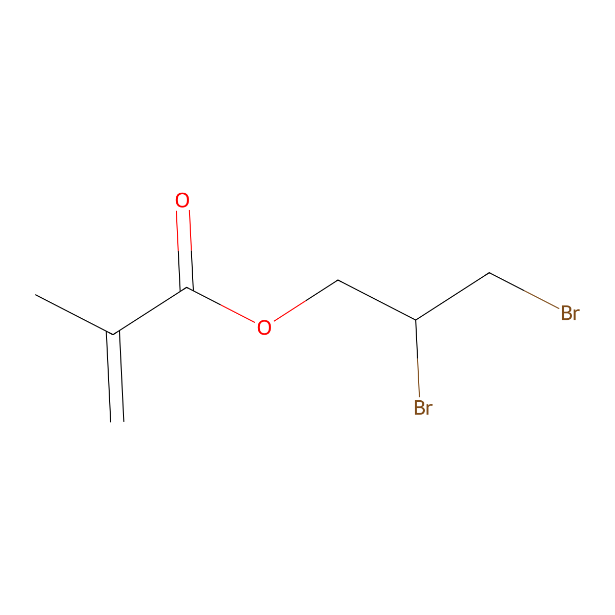2,3-Dibromopropyl methacrylate molecular structure, CAS 3066-70-4