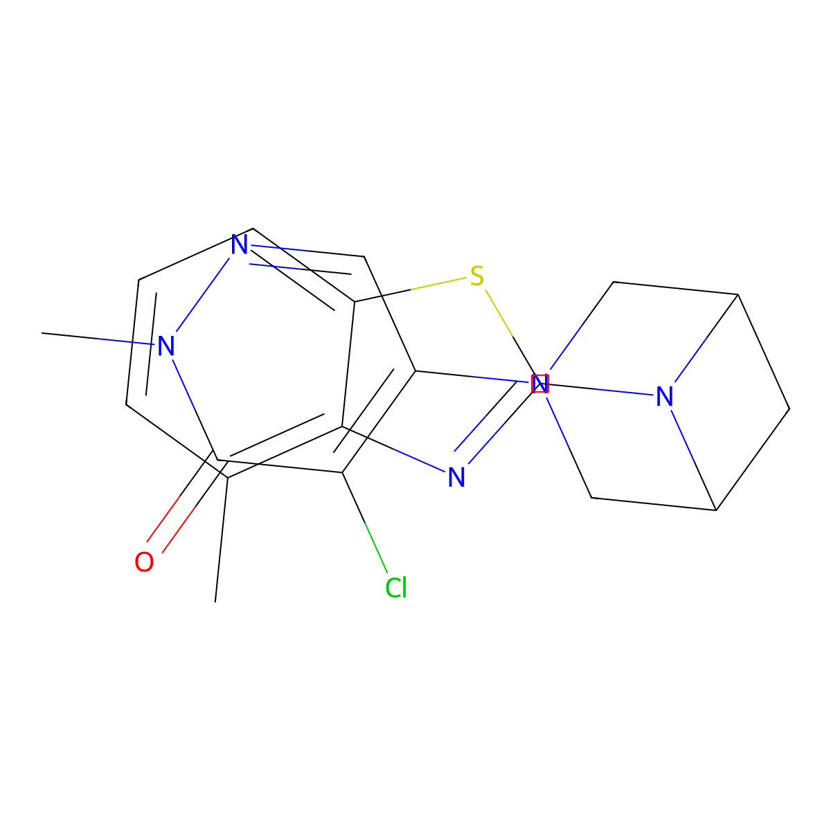 4-Chloro-2-methyl-5-[6-(4-methyl-1,3-benzothiazol-2-yl)-3,6-diazabicyclo[3.1.1]heptan-3-yl]pyridazin-3-one molecular structure, CAS 3066627-56-0