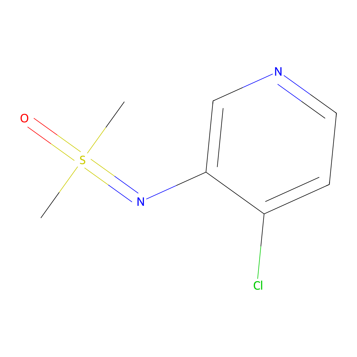 [(4-Chloropyridin-3-yl)imino]dimethyl-lambda6-sulfanone molecular structure, CAS 3066651-73-5