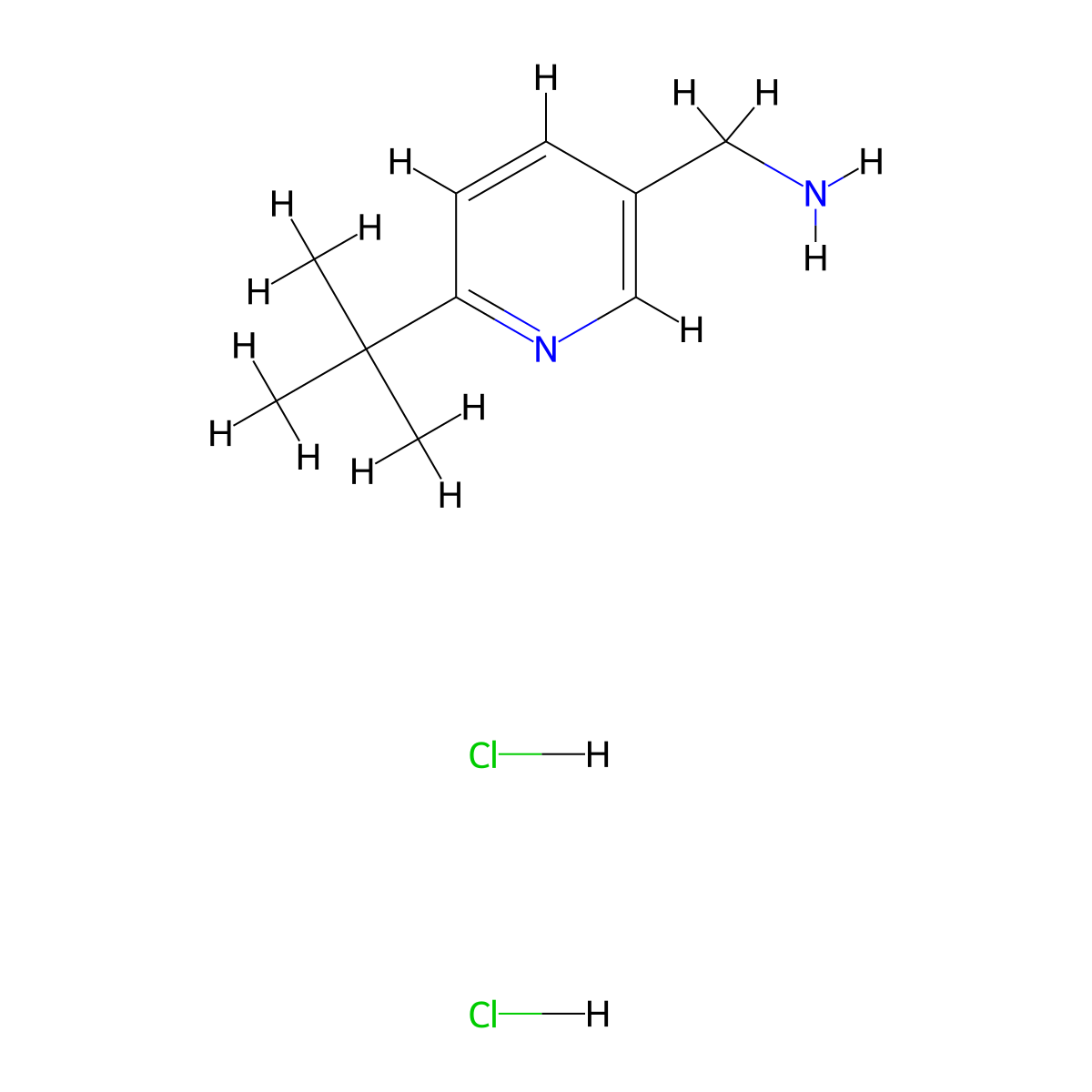 1-(6-Tert-butylpyridin-3-yl)methanamine dihydrochloride molecular structure, CAS 3066657-86-8