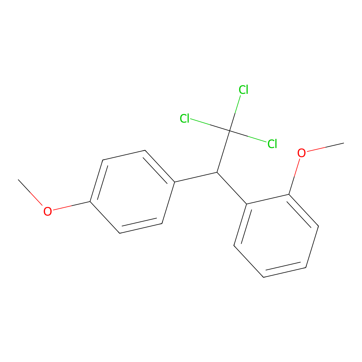 o,p'-Methoxychlor molecular structure, CAS 30667-99-3