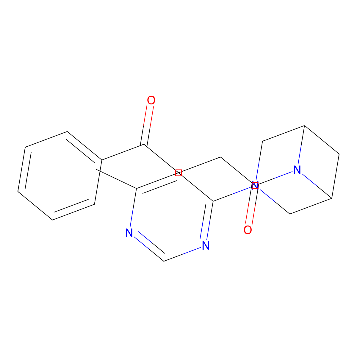 1-[3-(6-Methylpyrimidin-4-yl)-3,6-diazabicyclo[3.1.1]heptan-6-yl]-4-phenylbutane-1,4-dione molecular structure, CAS 3066711-82-5