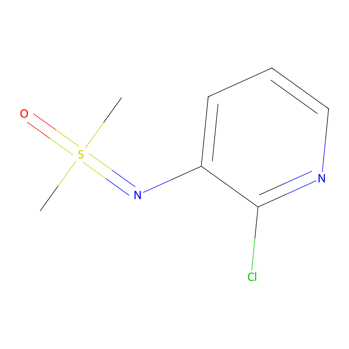 [(2-Chloropyridin-3-yl)imino]dimethyl-lambda6-sulfanone molecular structure, CAS 3066713-72-9