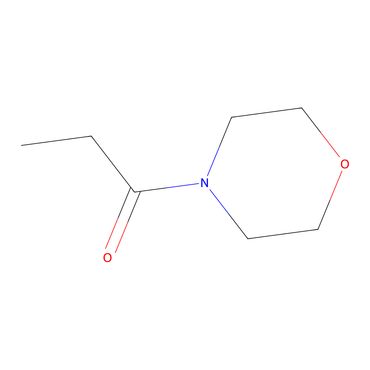 1-(4-Morpholinyl)-1-propanone molecular structure, CAS 30668-14-5