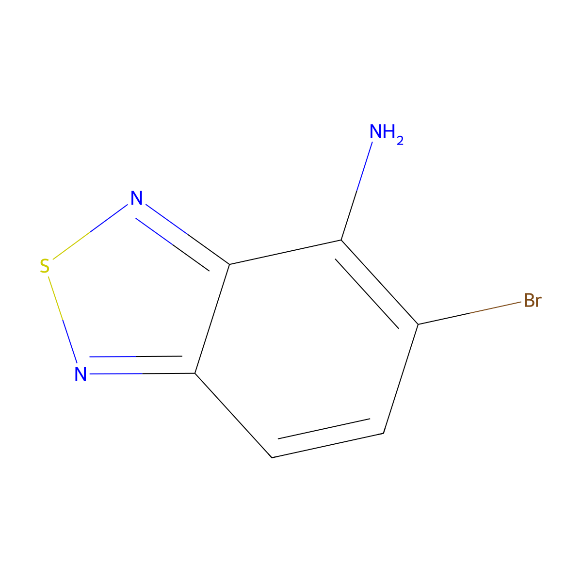 5-Bromobenzo[C][1,2,5]thiadiazol-4-amine molecular structure, CAS 30669-83-1