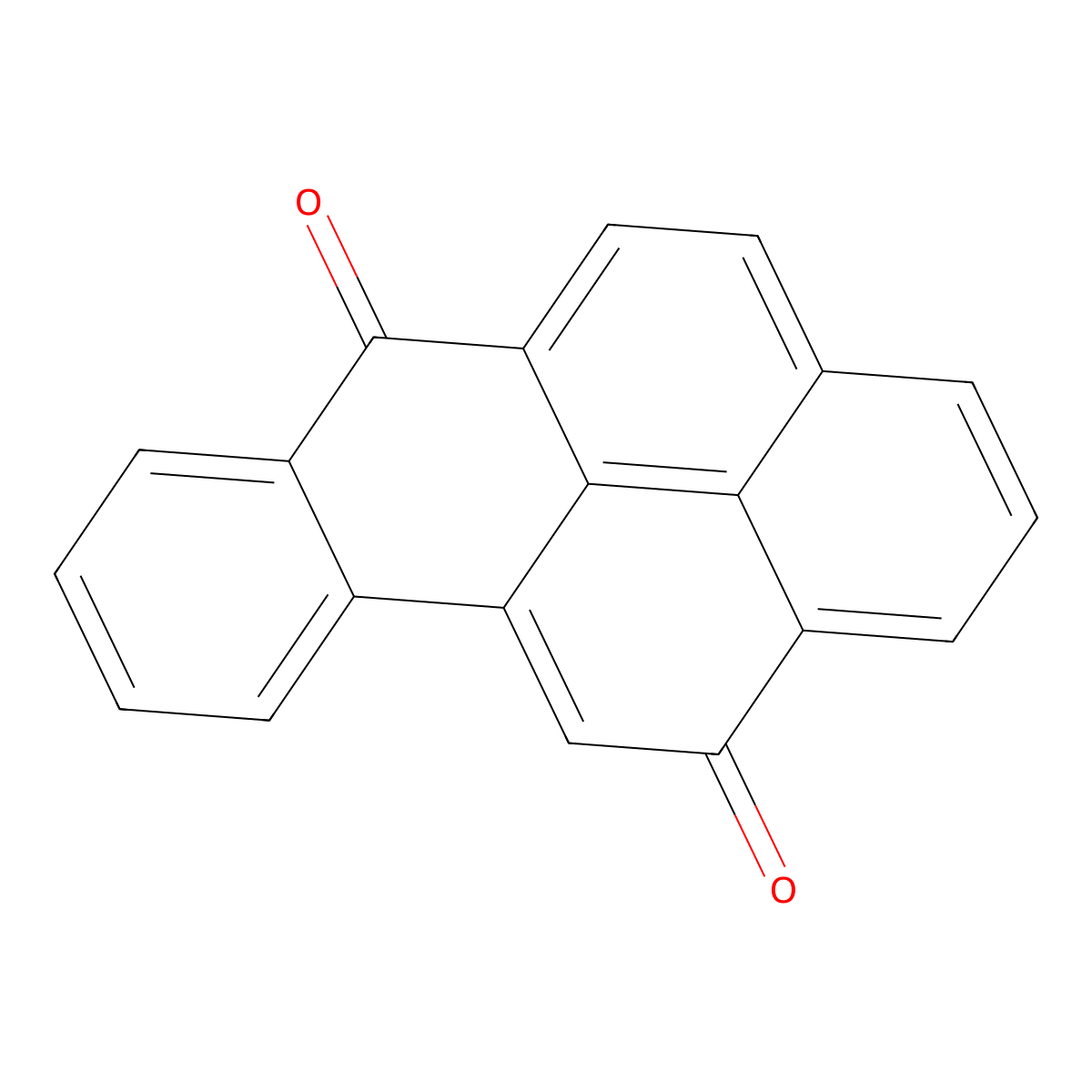 Benzo(a)pyrene-6,12-dione molecular structure, CAS 3067-12-7