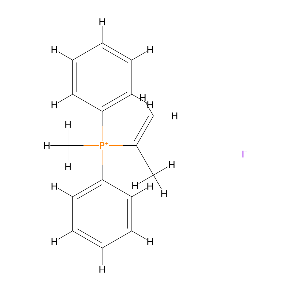 Methyldiphenyl(prop-1-en-2-yl)phosphonium iodide molecular structure, CAS 30670-21-4