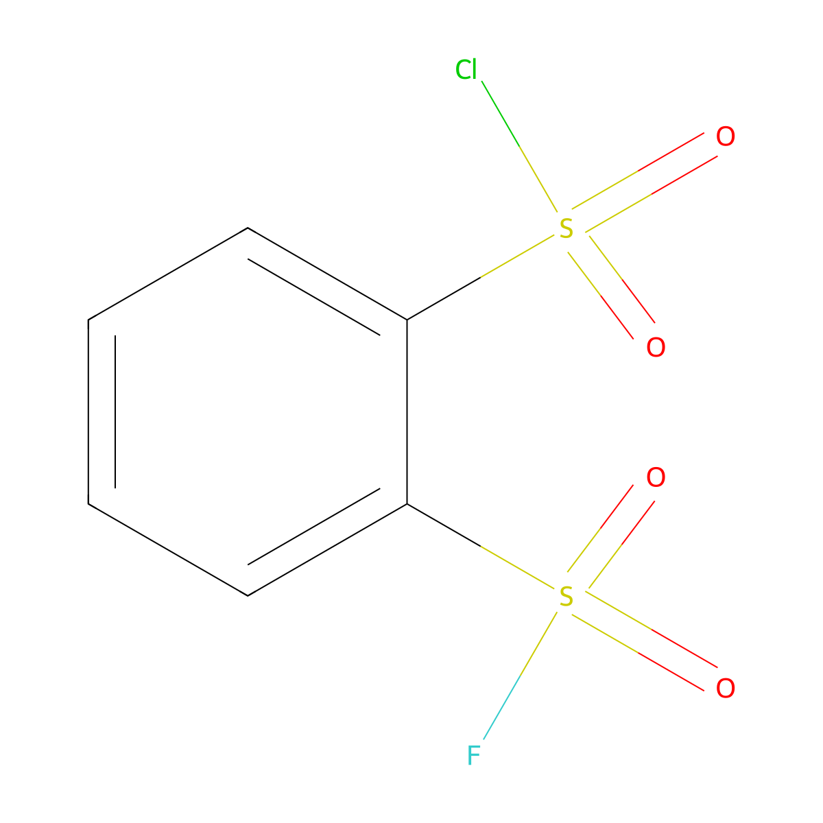 2-Fluorosulphonylbenzenesulphonyl chloride molecular structure, CAS 30672-70-9