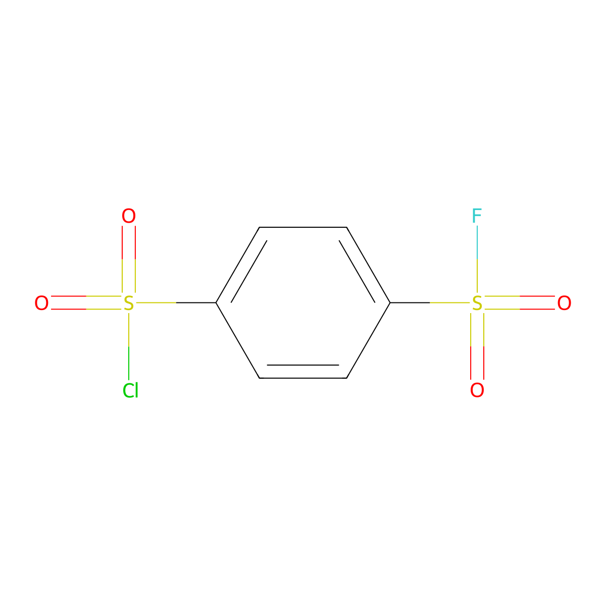 4-Fluorosulphonylbenzenesulphonyl chloride molecular structure, CAS 30672-72-1