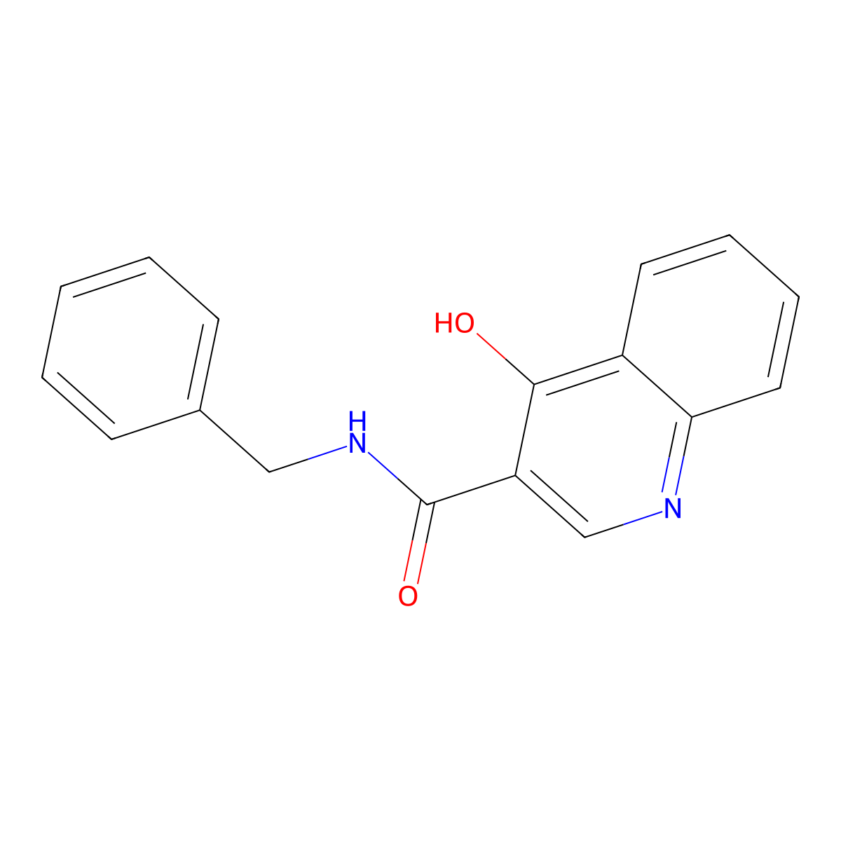 n-Benzyl-4-oxo-1,4-dihydroquinoline-3-carboxamide molecular structure, CAS 306728-29-0