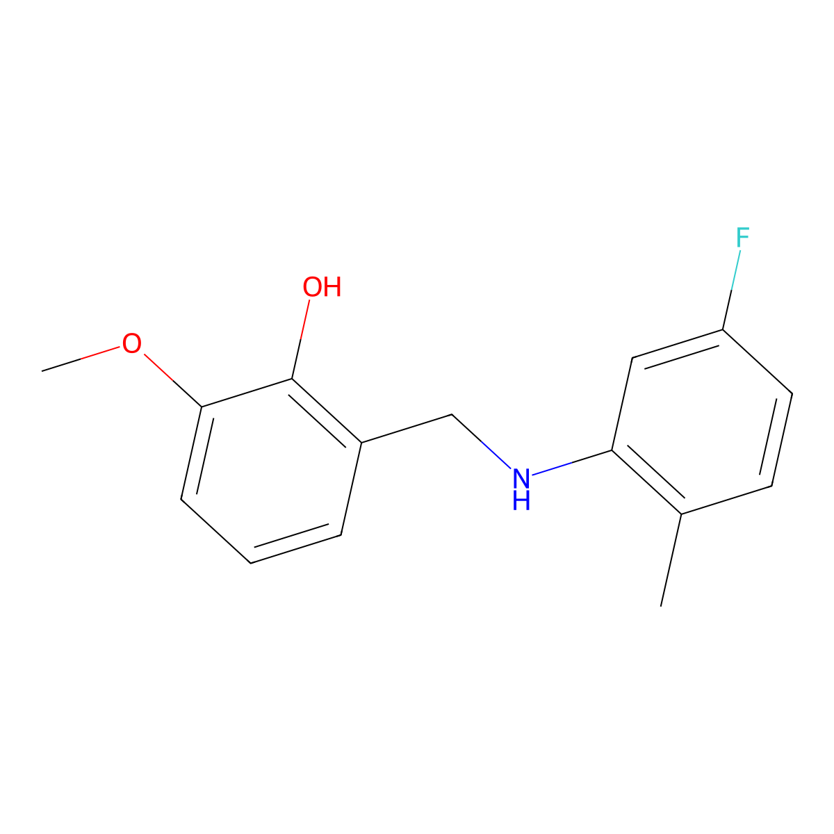 2-[(5-Fluoro-2-methylanilino)methyl]-6-methoxybenzenol molecular structure, CAS 306730-44-9