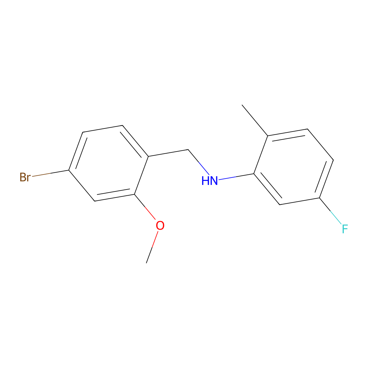 N-(4-bromo-2-methoxybenzyl)-5-fluoro-2-methylaniline molecular structure, CAS 306730-58-5