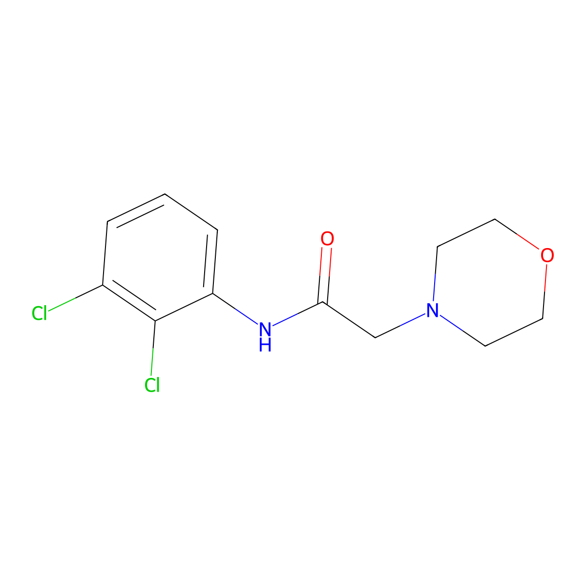 N-(2,3-dichlorophenyl)-2-(morpholin-4-yl)acetamide molecular structure, CAS 306732-05-8