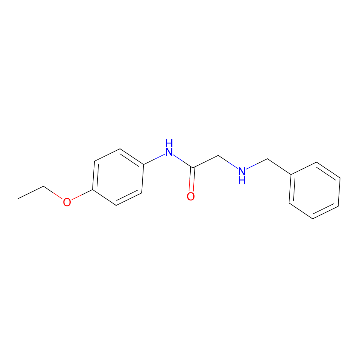 2-(benzylamino)-N-(4-ethoxyphenyl)acetamide molecular structure, CAS 306732-52-5