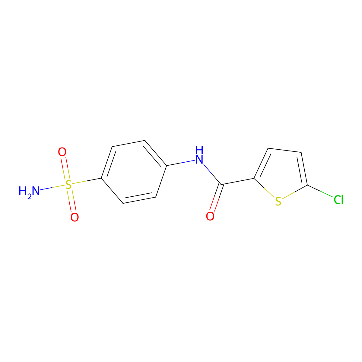 5-chloro-N-(4-sulfamoylphenyl)thiophene-2-carboxamide molecular structure, CAS 306738-77-2