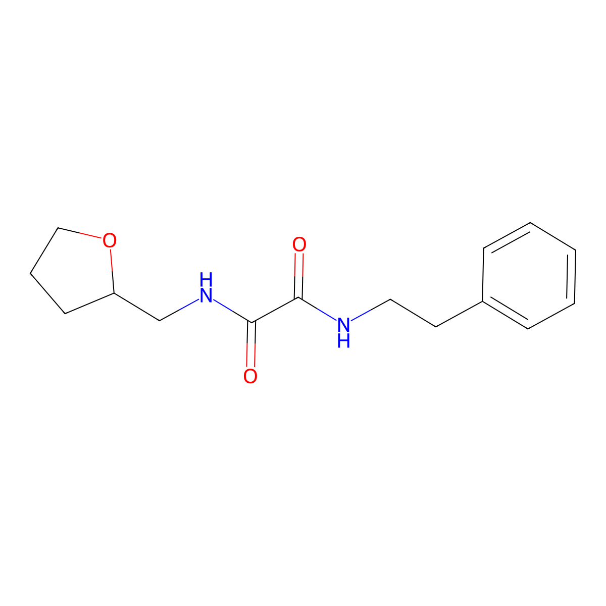 N-Phenethyl-N'-(tetrahydro-furan-2-ylmethyl)-oxalamide molecular structure, CAS 306742-83-6