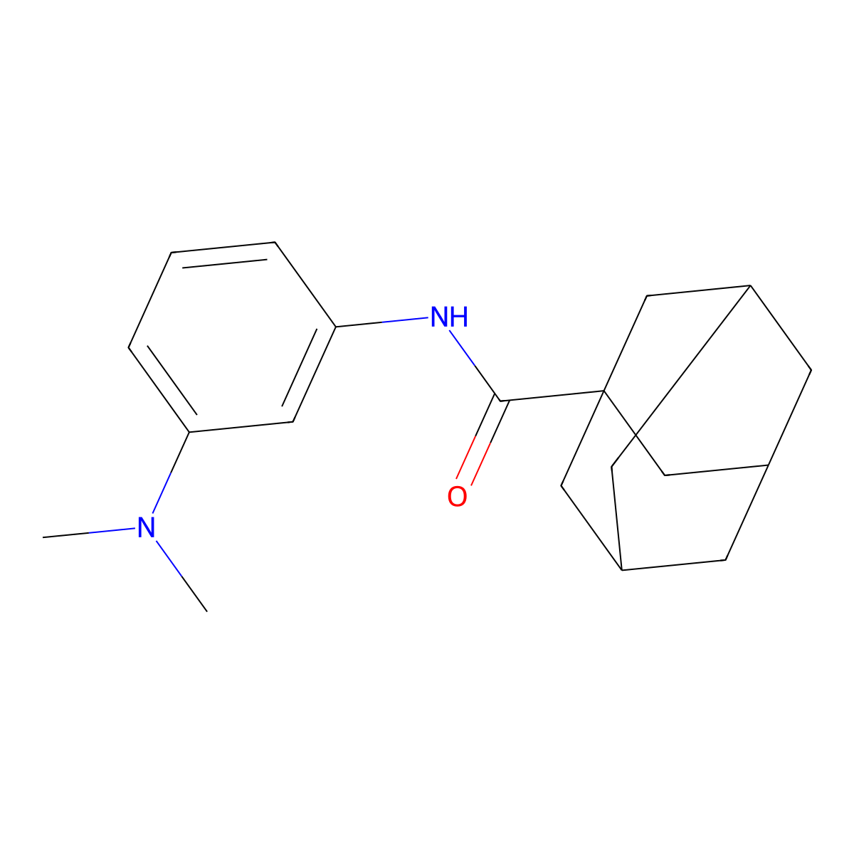 N-[3-(dimethylamino)phenyl]adamantane-1-carboxamide molecular structure, CAS 306742-86-9