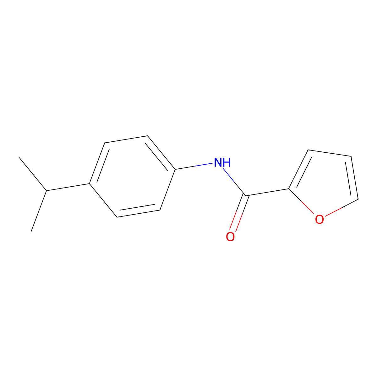 N-(4-propan-2-ylphenyl)furan-2-carboxamide molecular structure, CAS 306743-27-1