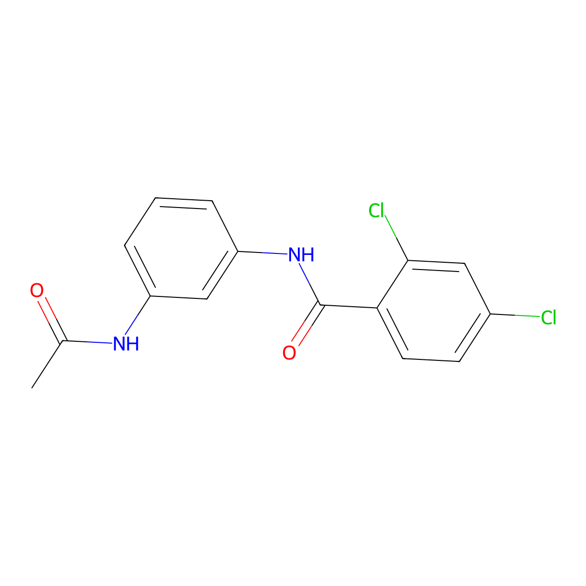 N-[3-(Acetylamino)phenyl]-2,4-dichlorobenzamide molecular structure, CAS 306743-42-0