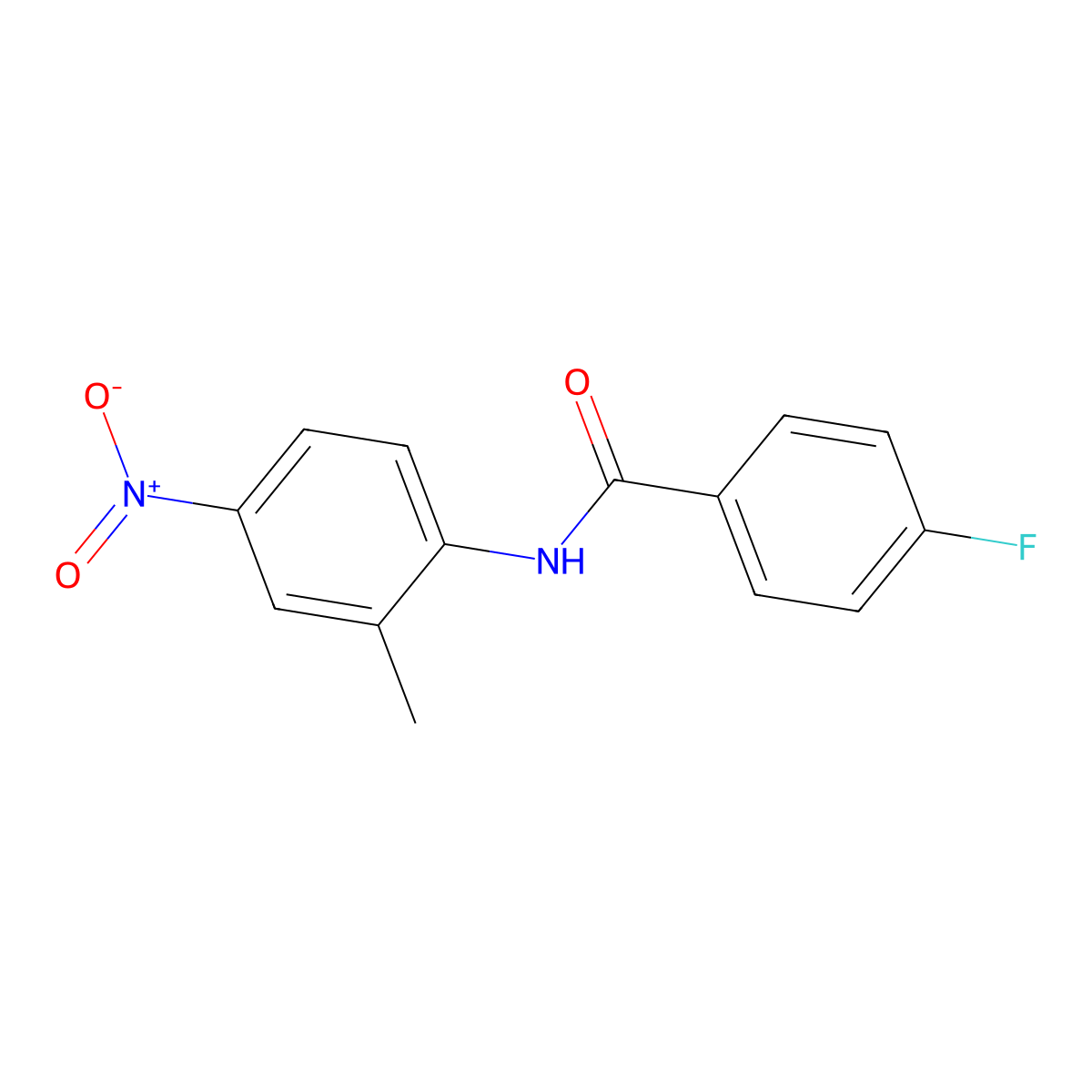 4-Fluoro-N-(2-methyl-4-nitrophenyl)benzamide molecular structure, CAS 306743-50-0