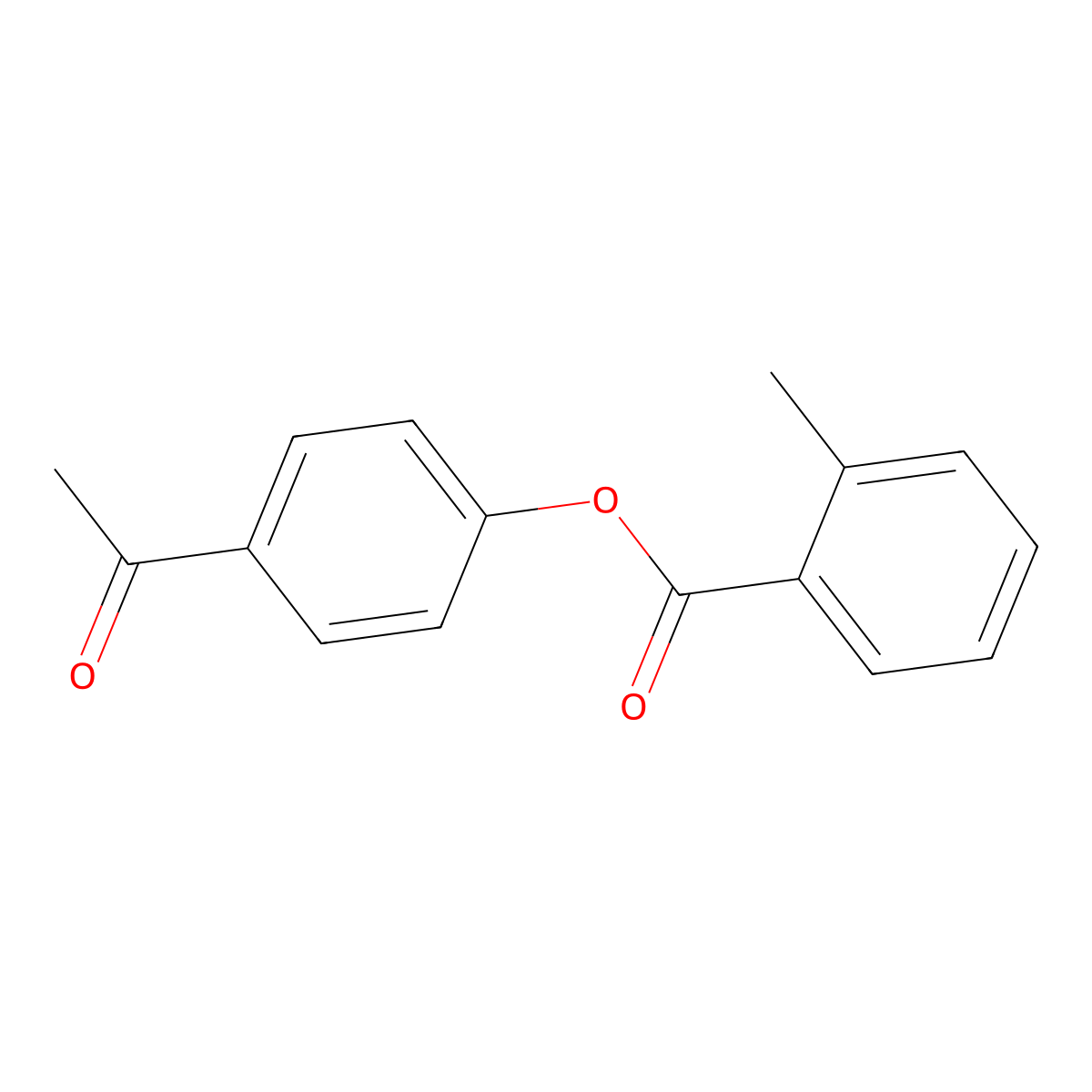 4-Acetylphenyl 2-methylbenzoate molecular structure, CAS 306743-67-9
