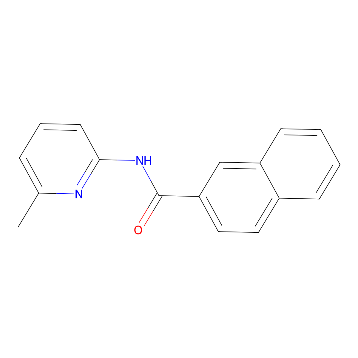 N-(6-methylpyridin-2-yl)naphthalene-2-carboxamide molecular structure, CAS 306745-29-9