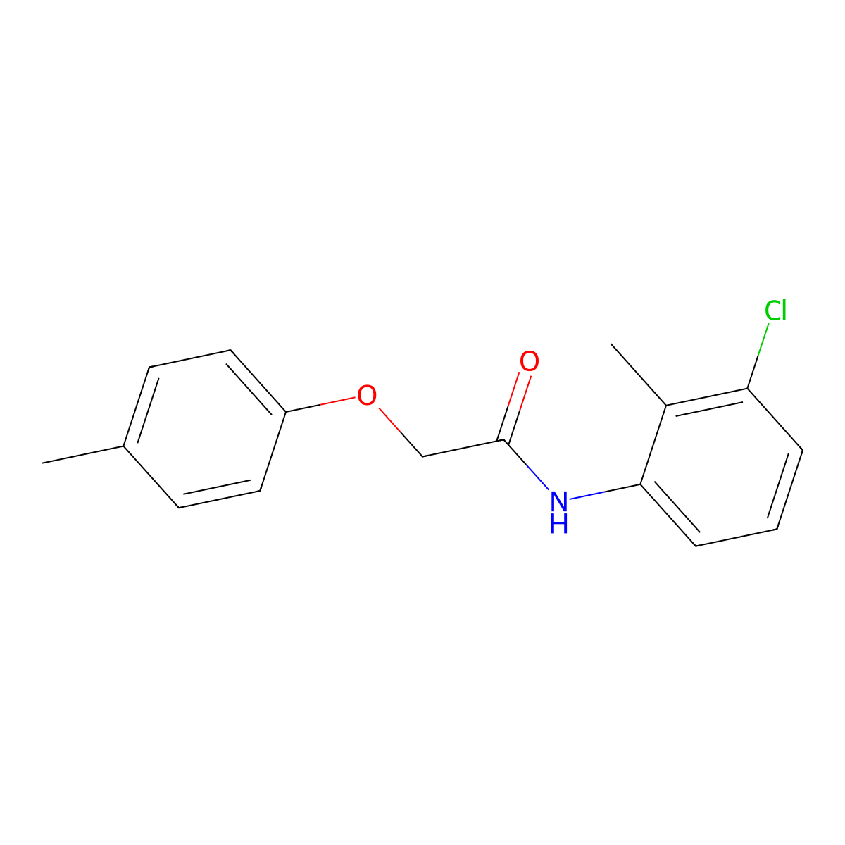 N-(3-chloro-2-methylphenyl)-2-(4-methylphenoxy)acetamide molecular structure, CAS 306745-30-2