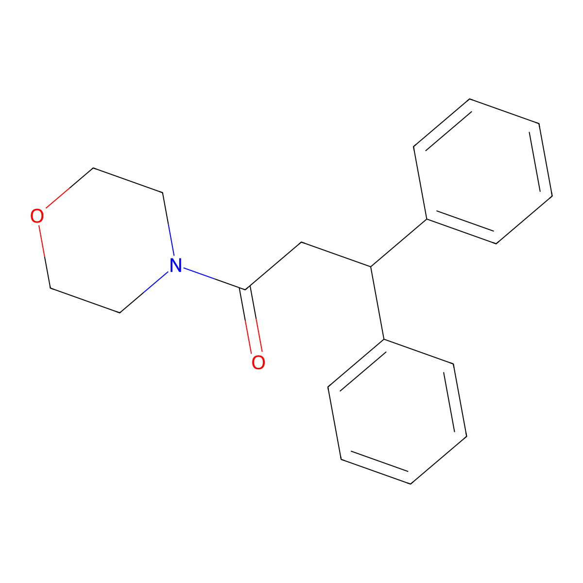 1-(Morpholin-4-yl)-3,3-diphenylpropan-1-one molecular structure, CAS 306745-33-5