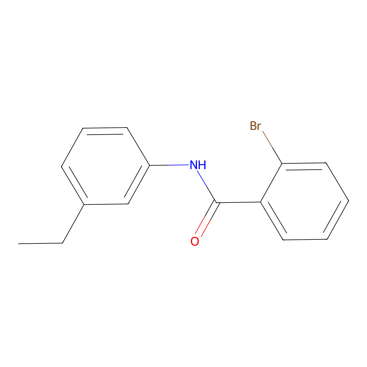 2-bromo-N-(3-ethylphenyl)benzamide molecular structure, CAS 306745-90-4