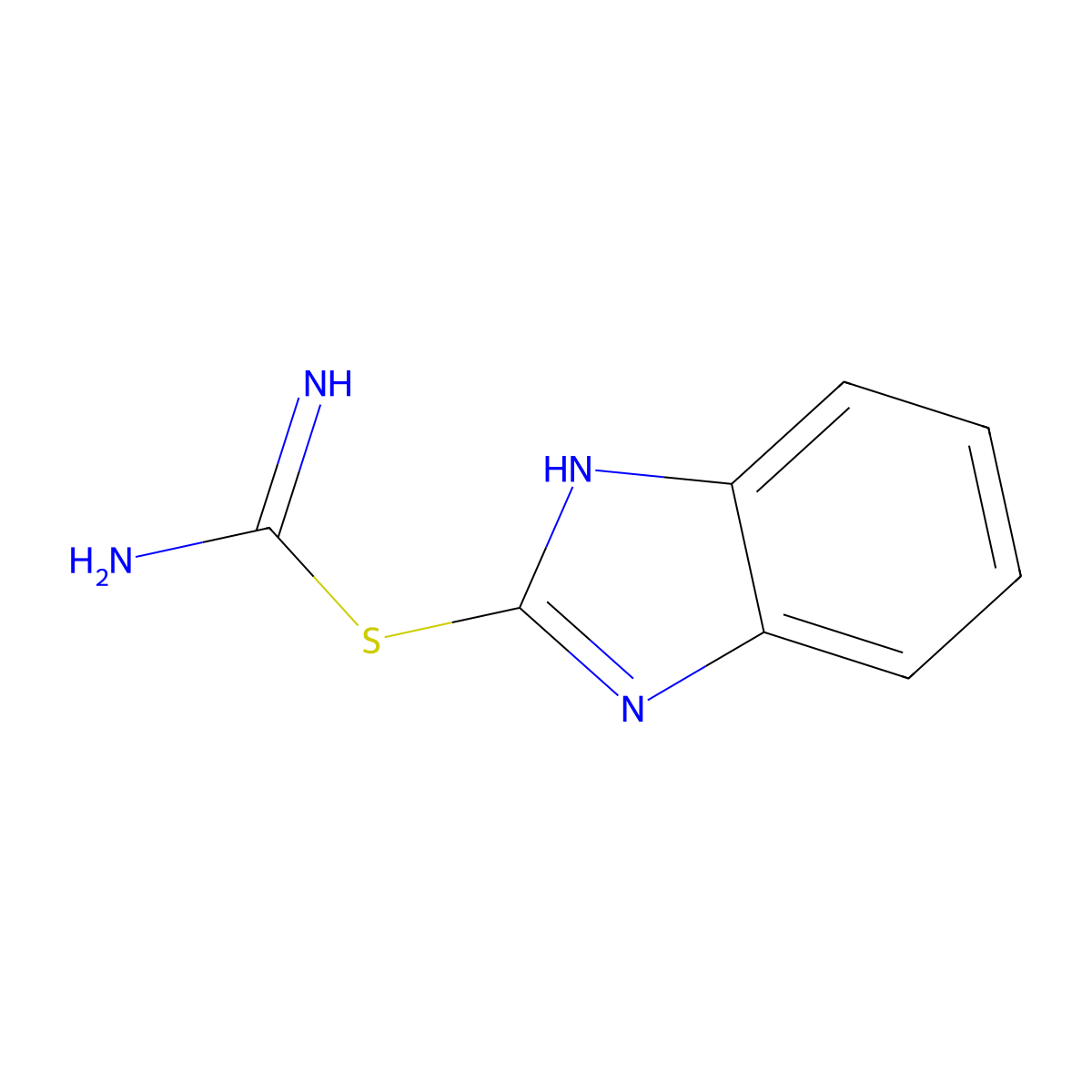 1H-benzimidazol-2-yl carbamimidothioate molecular structure, CAS 306753-22-0