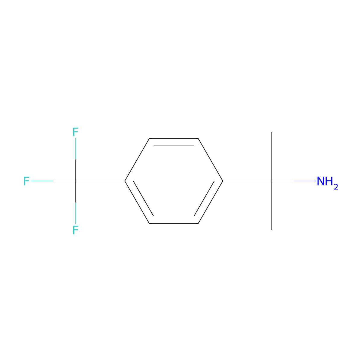 2-(4-(Trifluoromethyl)phenyl)propan-2-amine molecular structure, CAS 306761-54-6