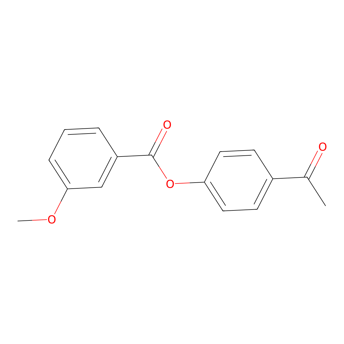 4-Acetylphenyl 3-methoxybenzoate molecular structure, CAS 306763-70-2