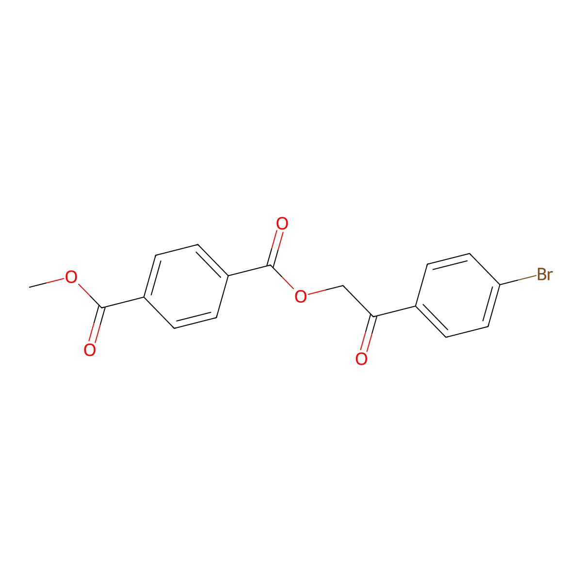 1-[2-(4-Bromophenyl)-2-oxoethyl] 4-methyl terephthalate molecular structure, CAS 306763-71-3