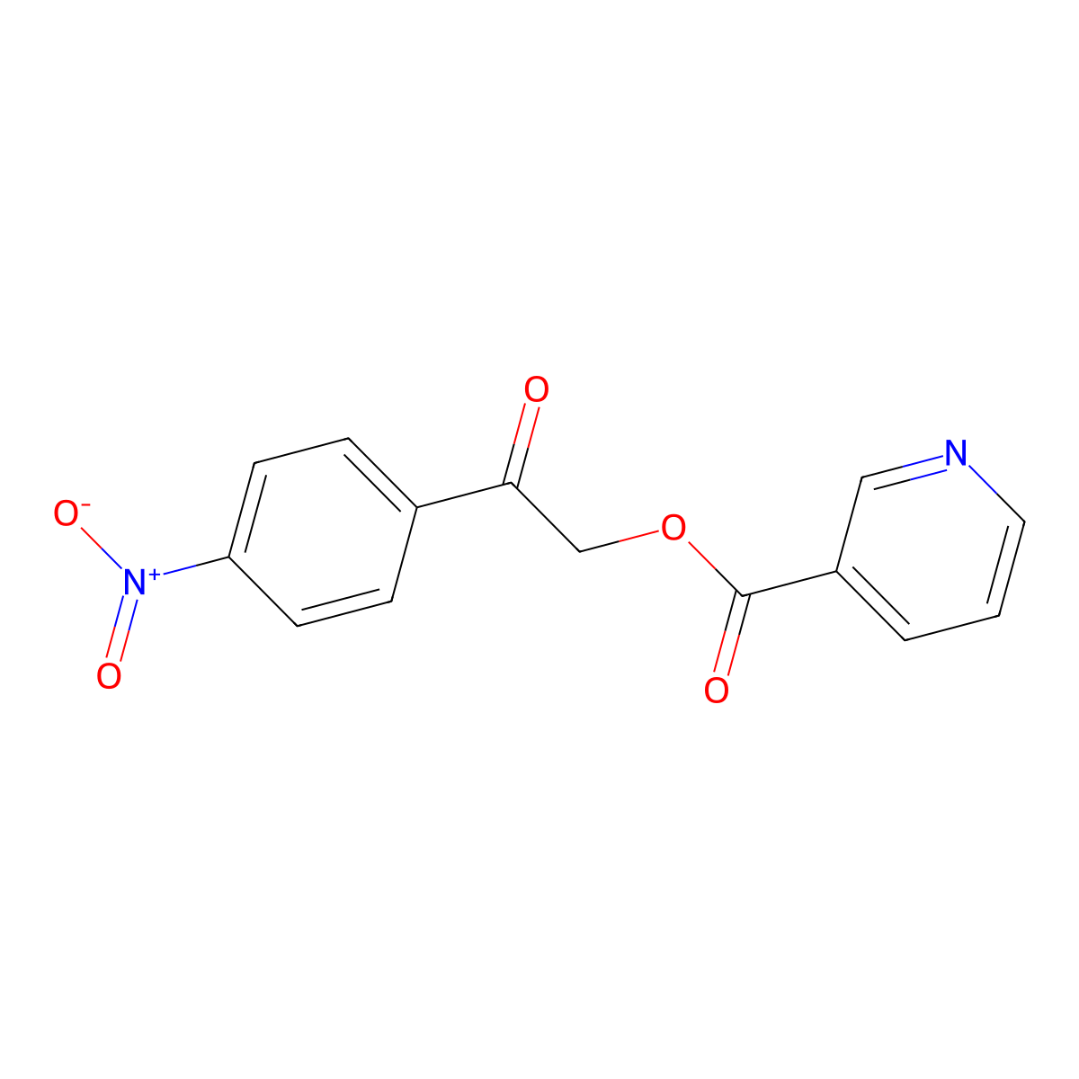 [2-(4-Nitrophenyl)-2-oxoethyl] pyridine-3-carboxylate molecular structure, CAS 306764-08-9