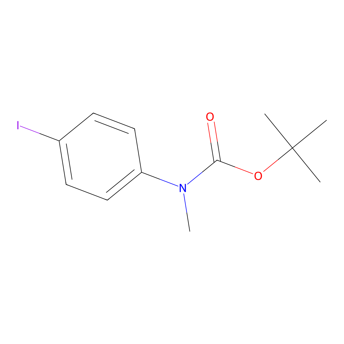N-Boc 4-Iodo-N-methylaniline molecular structure, CAS 306768-12-7