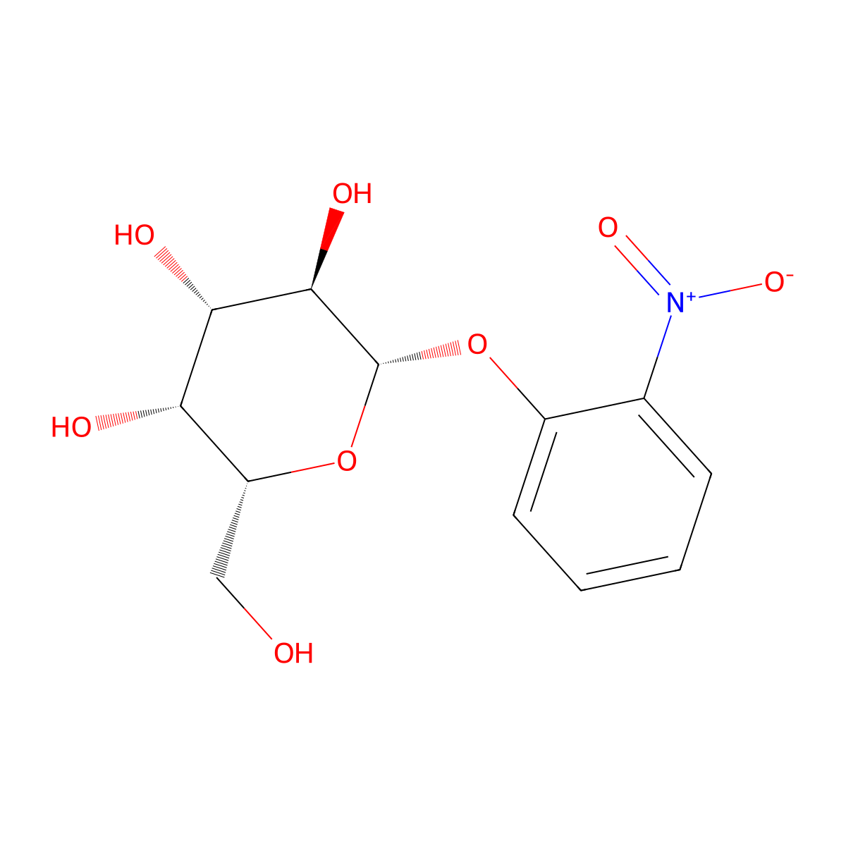 Nitrophenylgalactosides molecular structure, CAS 30677-14-6