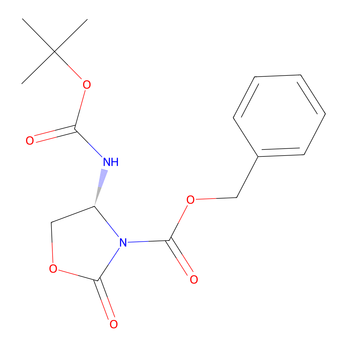 (R)-Benzyl 4-((tert-butoxycarbonyl)amino)-2-oxooxazolidine-3-carboxylate molecular structure, CAS 306773-85-3