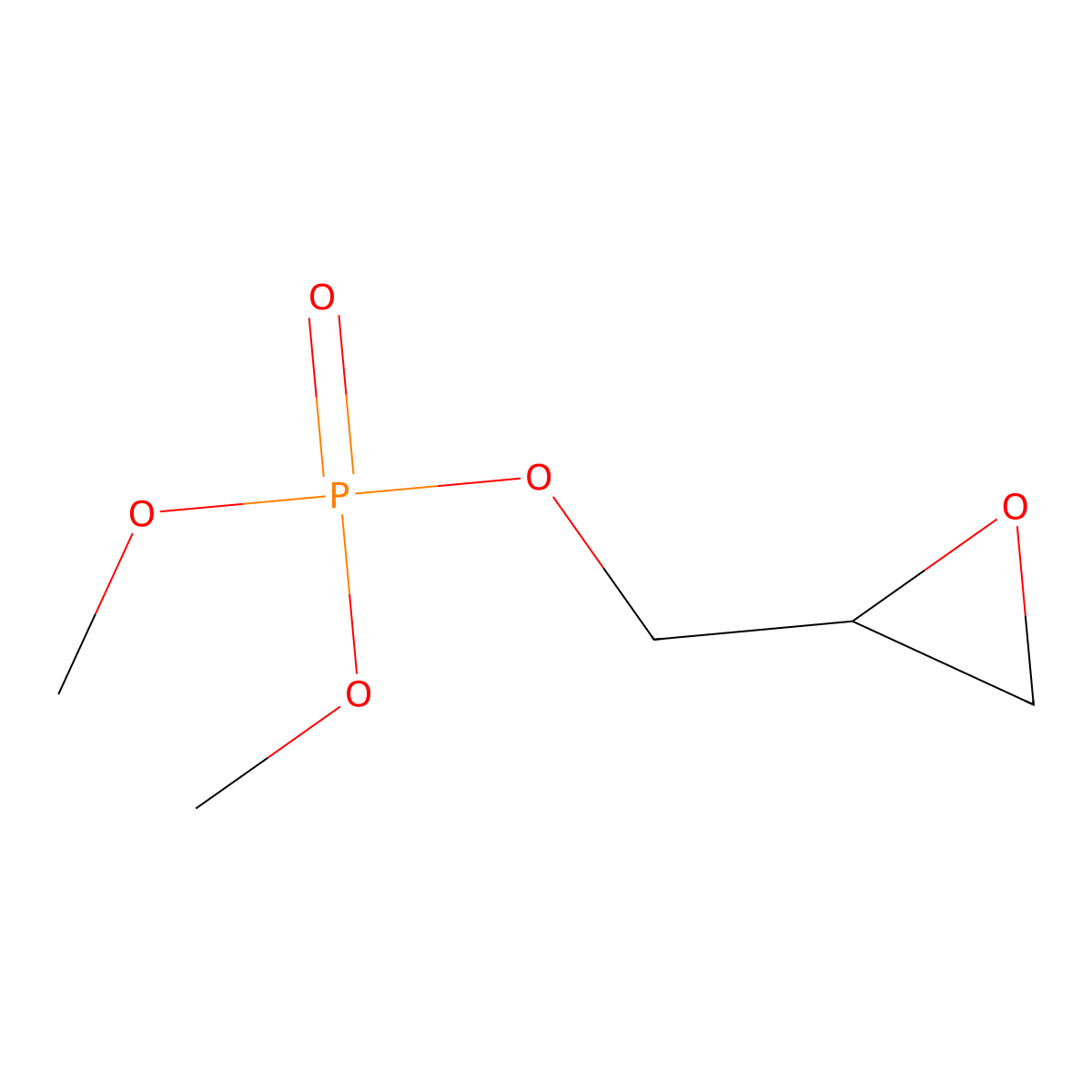 Dimethyl (Oxiran-2-ylmethyl) Phosphate molecular structure, CAS 306775-41-7