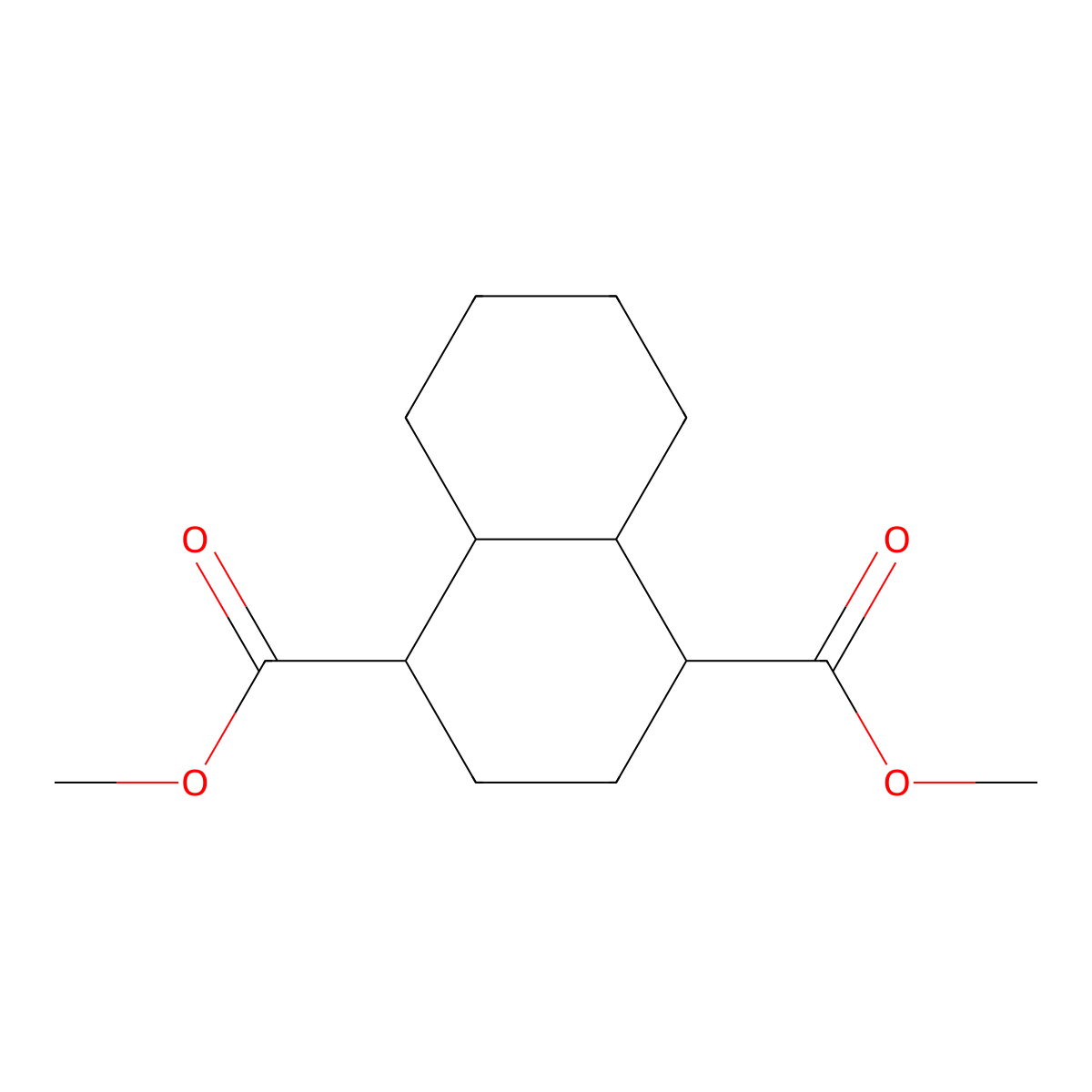 Decahydro-1,4-naphthalenedicarboxylic Acid Dimethyl Ester molecular structure, CAS 3068-03-9