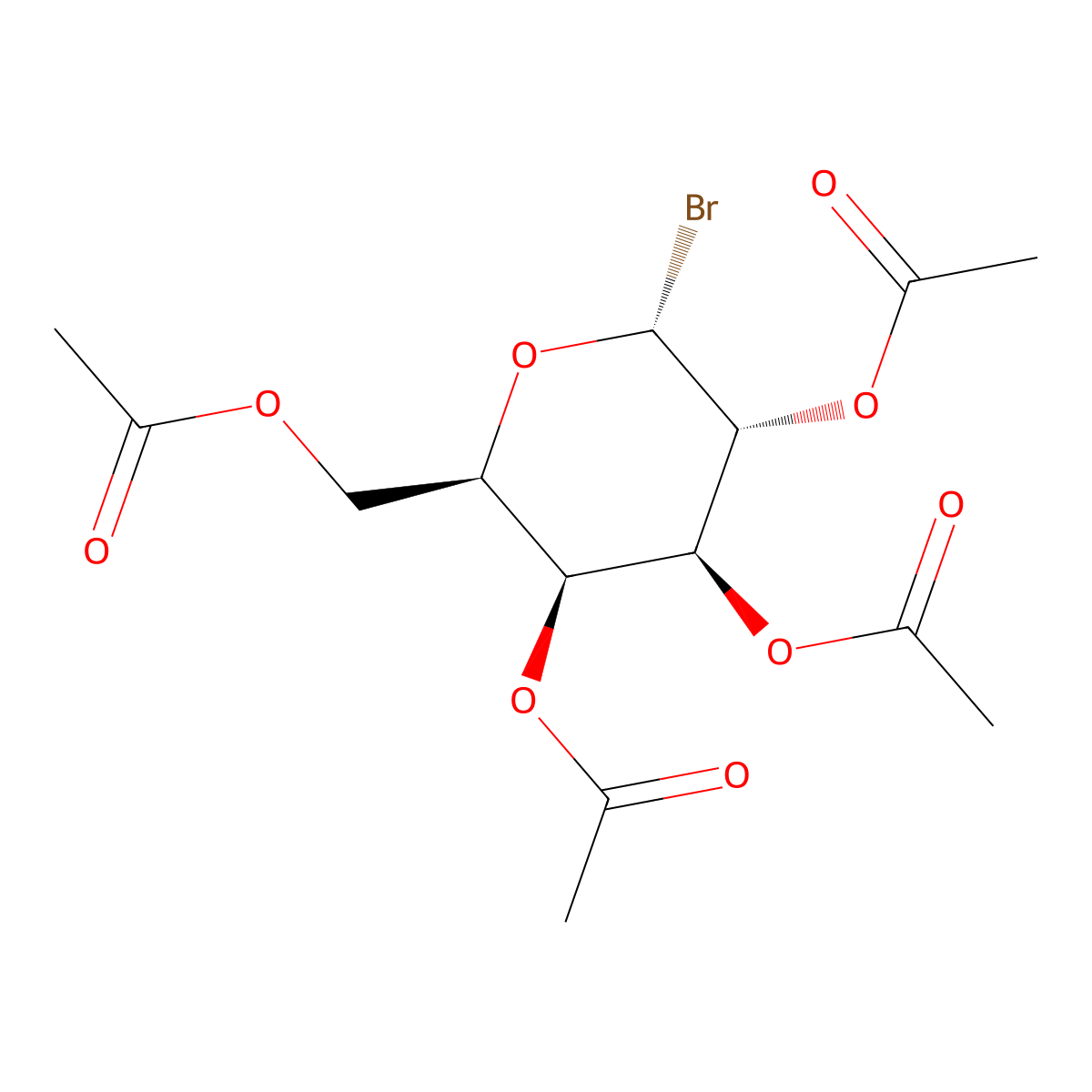 alpha-Acetobromogalactose molecular structure, CAS 3068-32-4