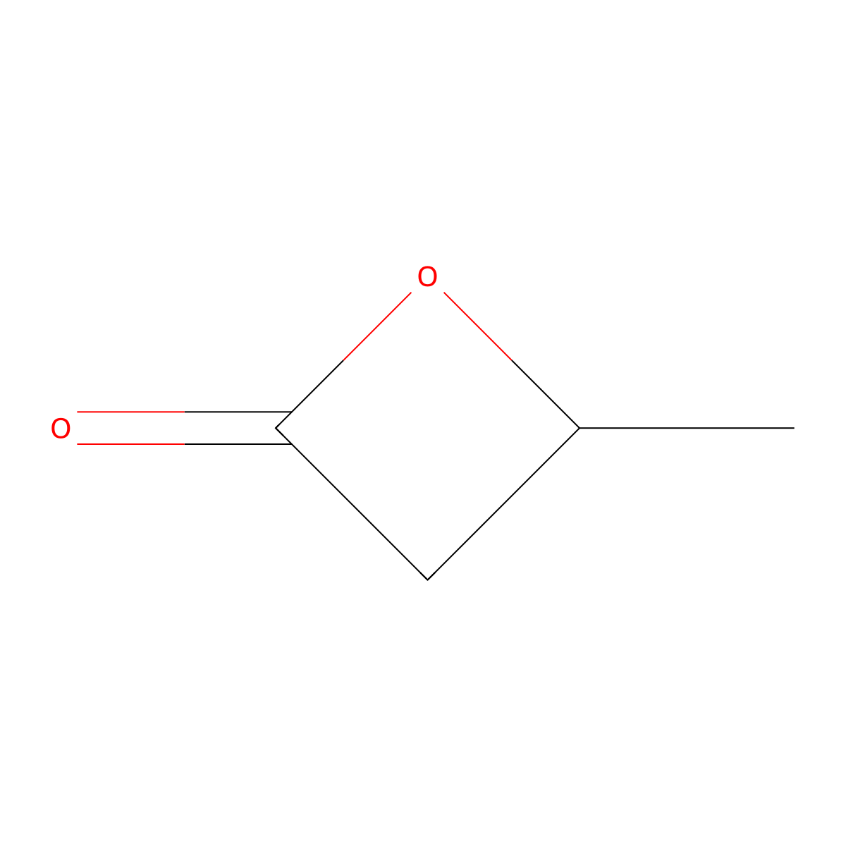 beta-BUTYROLACTONE molecular structure, CAS 3068-88-0
