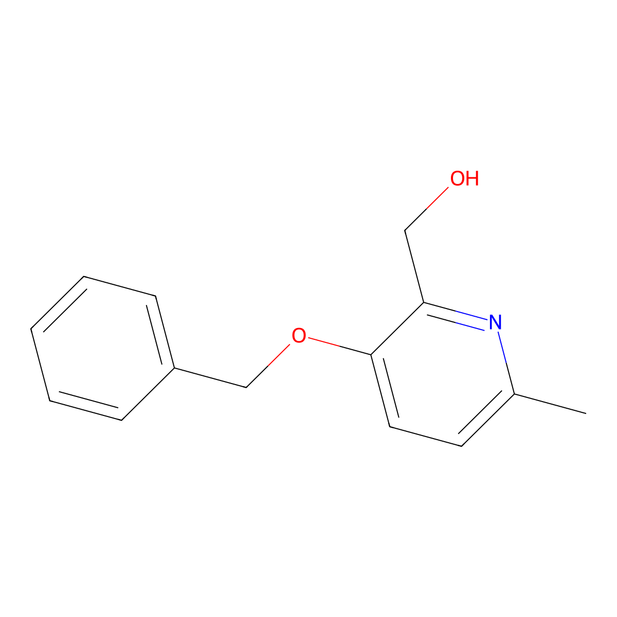 (3-(Benzyloxy)-6-methylpyridin-2-yl)methanol molecular structure, CAS 30683-08-0