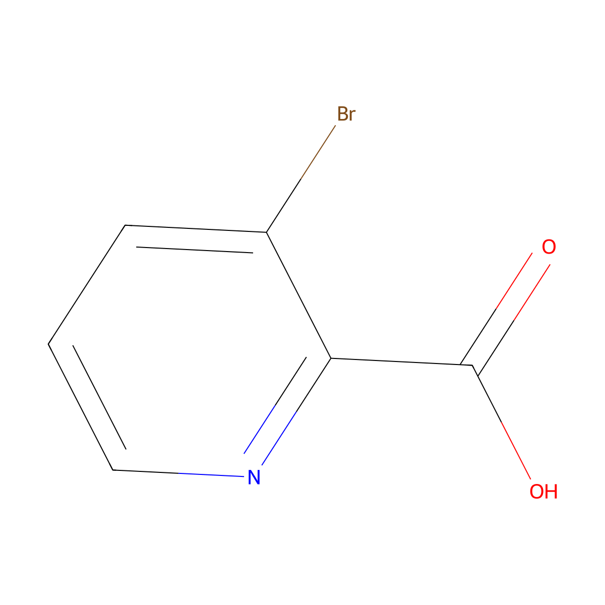 3-Bromopyridine-2-carboxylic Acid molecular structure, CAS 30683-23-9